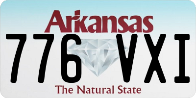 AR license plate 776VXI
