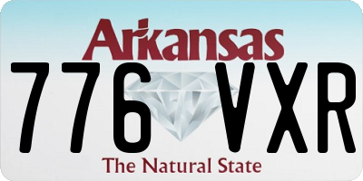 AR license plate 776VXR