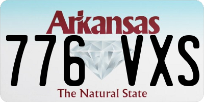 AR license plate 776VXS