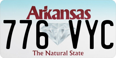 AR license plate 776VYC
