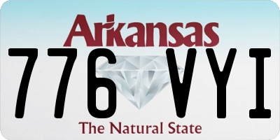 AR license plate 776VYI