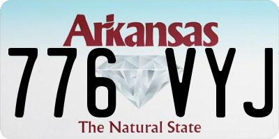 AR license plate 776VYJ