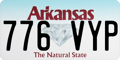 AR license plate 776VYP