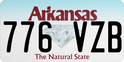 AR license plate 776VZB