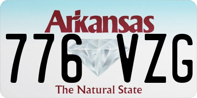 AR license plate 776VZG