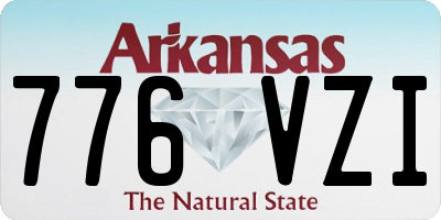 AR license plate 776VZI
