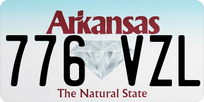 AR license plate 776VZL