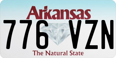 AR license plate 776VZN