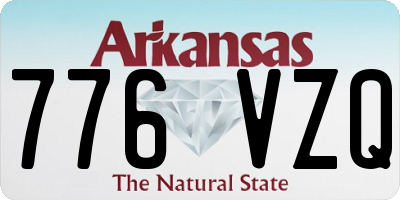 AR license plate 776VZQ