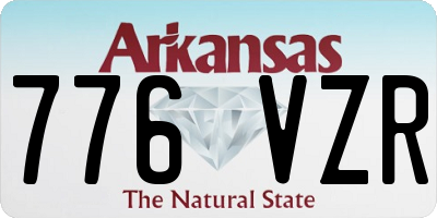 AR license plate 776VZR