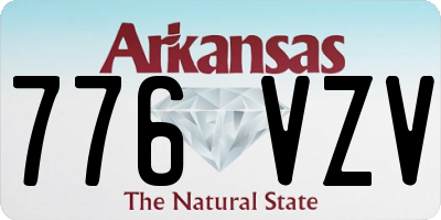 AR license plate 776VZV