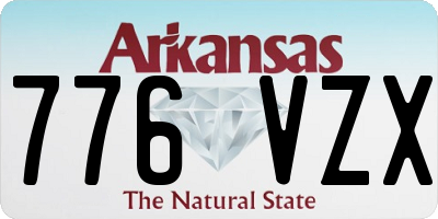 AR license plate 776VZX