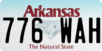 AR license plate 776WAH