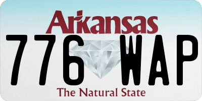 AR license plate 776WAP
