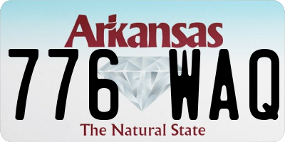 AR license plate 776WAQ