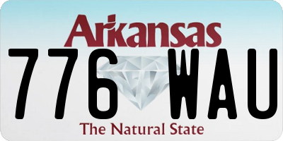 AR license plate 776WAU
