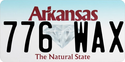 AR license plate 776WAX