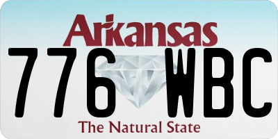 AR license plate 776WBC