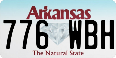AR license plate 776WBH