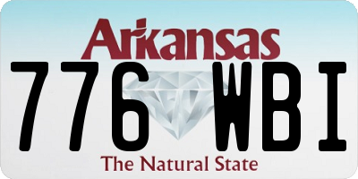 AR license plate 776WBI