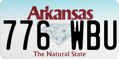 AR license plate 776WBU