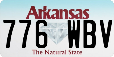 AR license plate 776WBV
