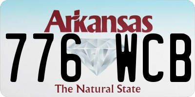AR license plate 776WCB