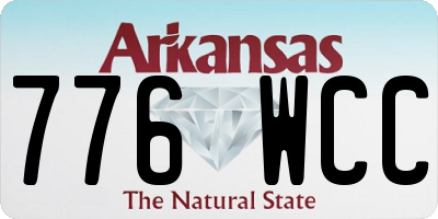 AR license plate 776WCC