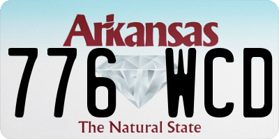 AR license plate 776WCD