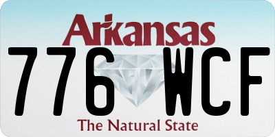 AR license plate 776WCF