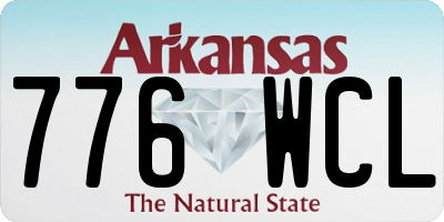 AR license plate 776WCL