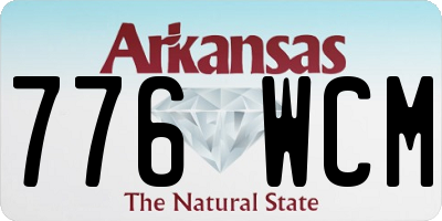 AR license plate 776WCM