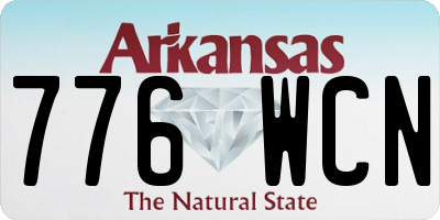 AR license plate 776WCN