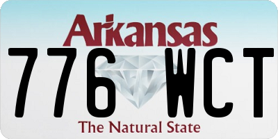 AR license plate 776WCT