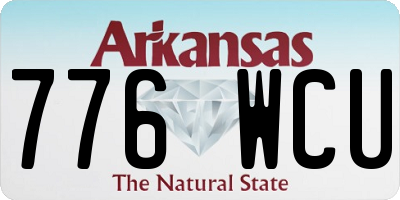 AR license plate 776WCU