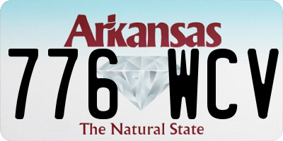 AR license plate 776WCV