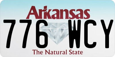 AR license plate 776WCY