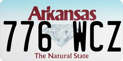 AR license plate 776WCZ