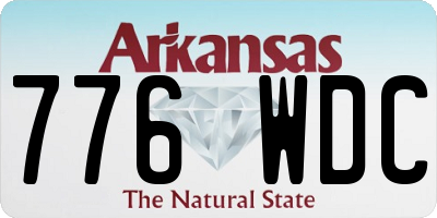 AR license plate 776WDC