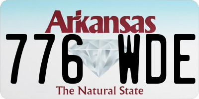 AR license plate 776WDE