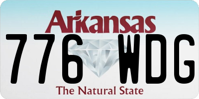 AR license plate 776WDG
