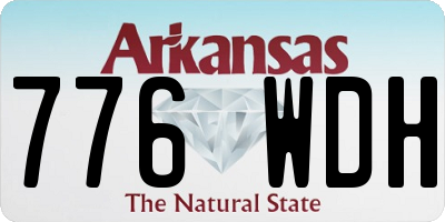 AR license plate 776WDH
