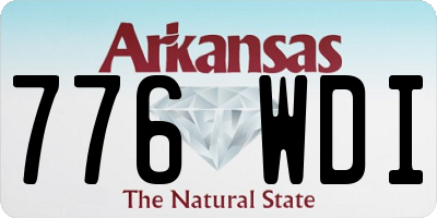 AR license plate 776WDI