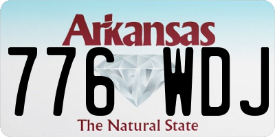 AR license plate 776WDJ