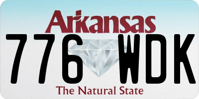 AR license plate 776WDK