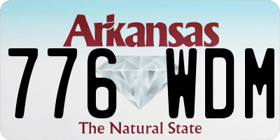 AR license plate 776WDM