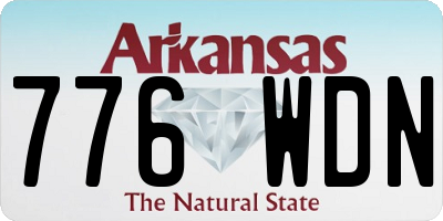 AR license plate 776WDN
