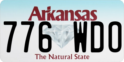 AR license plate 776WDO