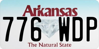 AR license plate 776WDP