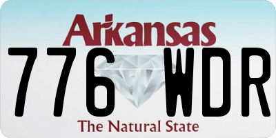 AR license plate 776WDR